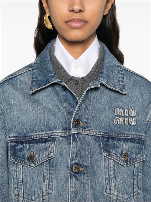 Giubbino in denim MIU MIU | GWB24716T1F0013